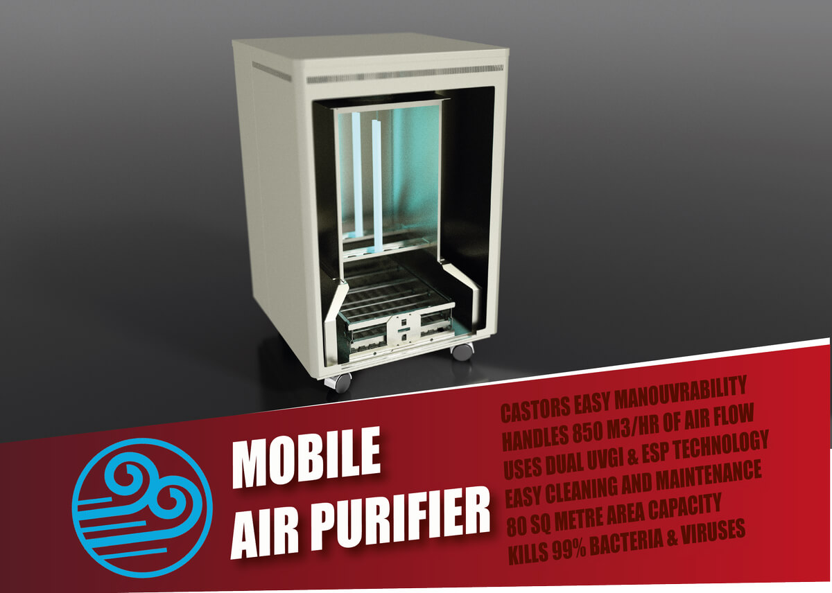 Mobile UVGI Air Purifier