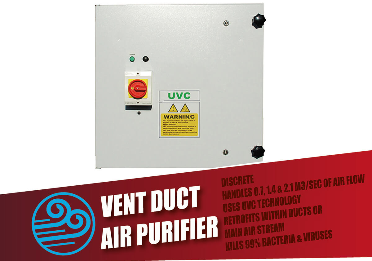 Ventilation Duct UVGI Air Purifiers